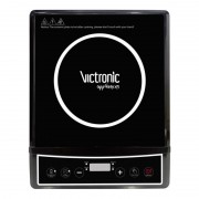 Plită Electrică cu Inducţie Victronic, 1 Arzător, 2000 W, Funcţii, Timer, Taste Soft Touch, Negru