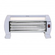 Radiator cu Quartz Hausberg, 1200 W, 3 Tuburi, 3 Nivele Încălzire, Comutator, Alb