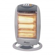 Radiator Electric cu Halogen Magitec, 1200 W, 3 Tuburi, 3 Nivele Încălzire, Funcție Oscilare, Gri