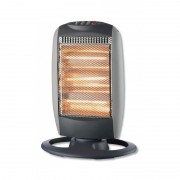 Radiator Electric cu Halogen Victronic, 1200 W, 3 Tuburi, 3 Nivele Încălzire, Funcție Oscilare, Gri