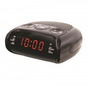 Radio cu Ceas Digital Happy Sheep, 220 V, LED, AM/FM Radio, 24 ore, Alarmă, Snooze, Negru