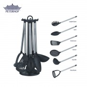 Set 6 Ustensile pentru Bucătărie cu Suport Allegra Peterhof, 7 piese, PVC şi Inox