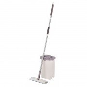 Set Găleată şi Mop cu Stoarcere Action Mop Grunberg, 2 Cuve, 10 Litri, Dop Scurgere, Diverse Culori