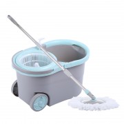 Set Găleată şi Mop Rotativ cu Dublă Stoarcere Extreme Mop Grunberg, 2 Rezerve, Dop Scurgere, Roţi