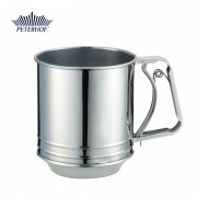 Sită Inox pentru Făină Peterhof, 12.3 cm, Ciur Oţel Inoxidabil, Mâner cu Clapetă