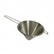 Strecurătoare Conică din Inox Grunberg, 20 cm, Sită 2 mm, Mâner şi Agăţătoare