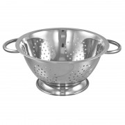 Strecurătoare Rotundă din Inox Grunberg, 24 x 9 cm, Sită 4 mm