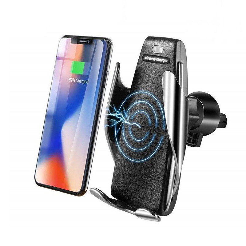 Sticky Parana River brink Suport Telefon cu Încărcător Wireless și Senzor Inteligent S5, Qi Auto  Charger Universal, Cablu USB, Mașină - Magazelo.ro