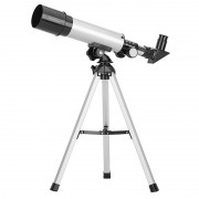 Telescop Astronomic Kids Hobby F36050, 360 mm, 60x, Refractor, Trepied, Sticlă și Metal, Argintiu