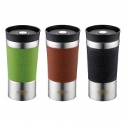 Termos din Inox Pollino Peterhof, 400 ml, Vacuum, Silicon, Diverse Culori