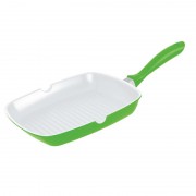 Tigaie Grill din Aluminiu cu strat Ceramic DeKassa, 24 cm, Antiaderentă