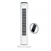 Ventilator Turn cu Telecomandă Victronic, 45 W, 73 cm, Oscilare 90 grade, Timer 7.5 ore, Alb